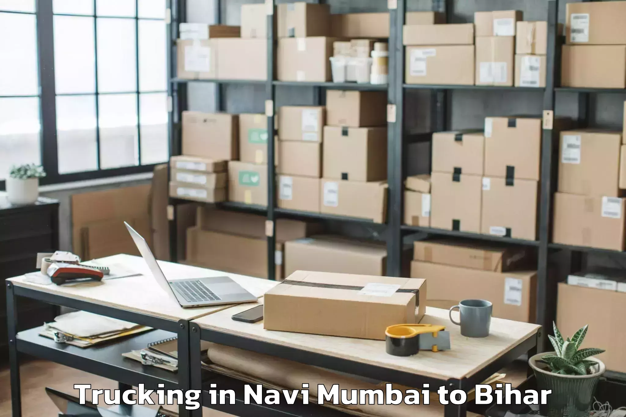 Book Navi Mumbai to Sursand Pashchimi Trucking Online